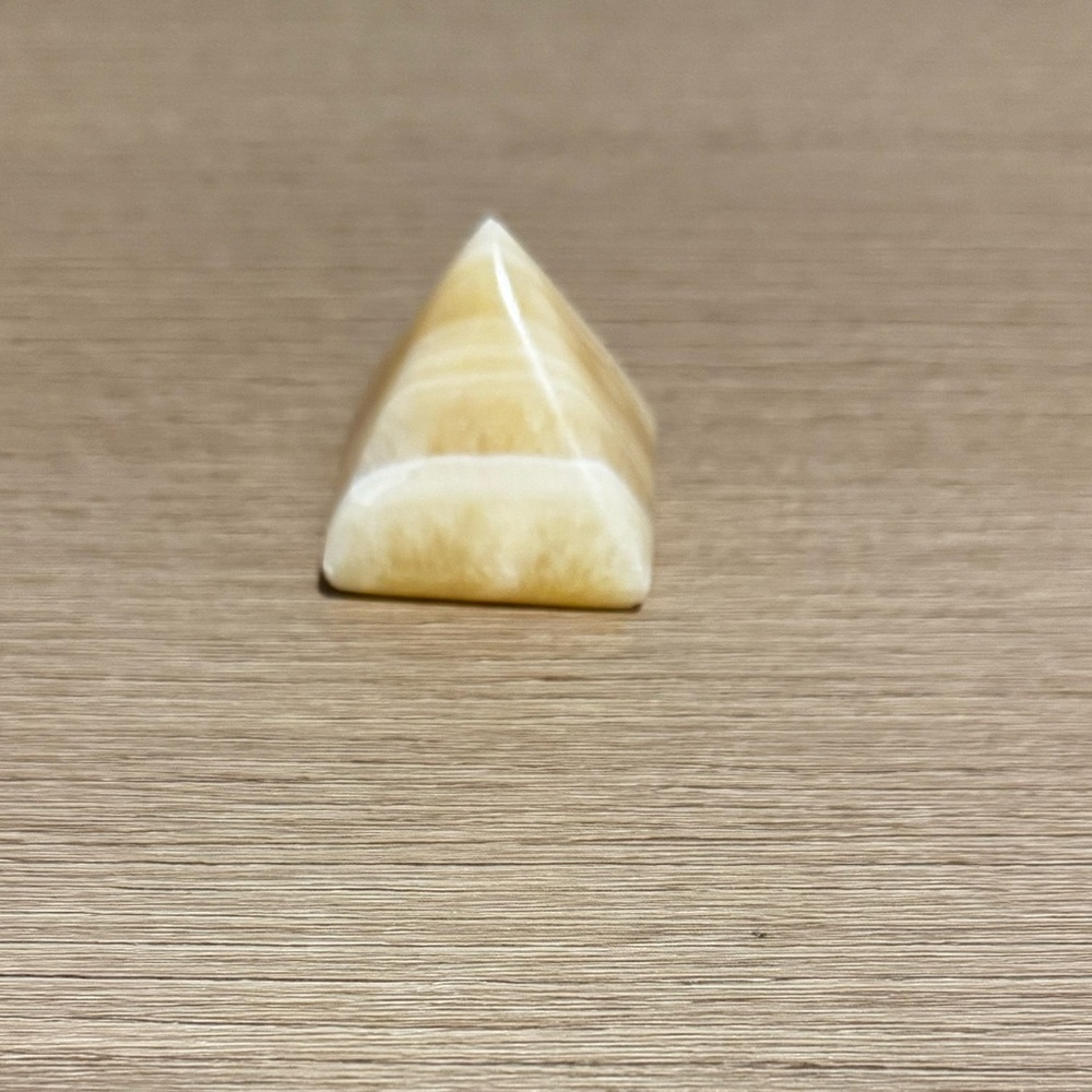 Small Stone Pyramid Decor - Picture 2 of 4
